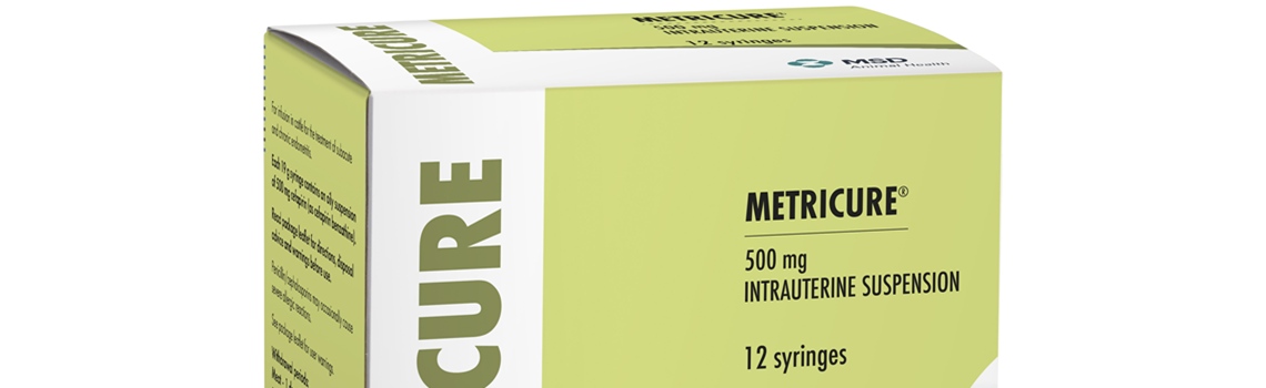 Image of metricure syringe next to its cardboard carton