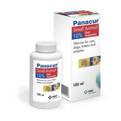 Image showing Panacur® 10 % Oral Suspension packaging.