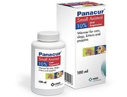 Image showing Panacur® 10 % Oral Suspension packaging.