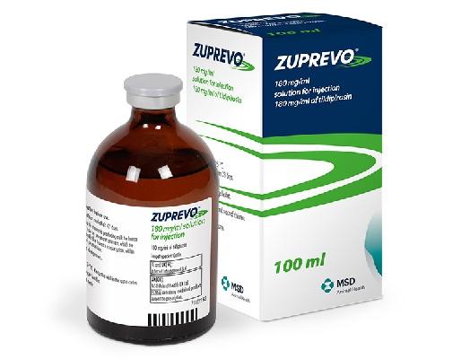 Image of Zuprevo cardboard carton, from MSD Animal Health